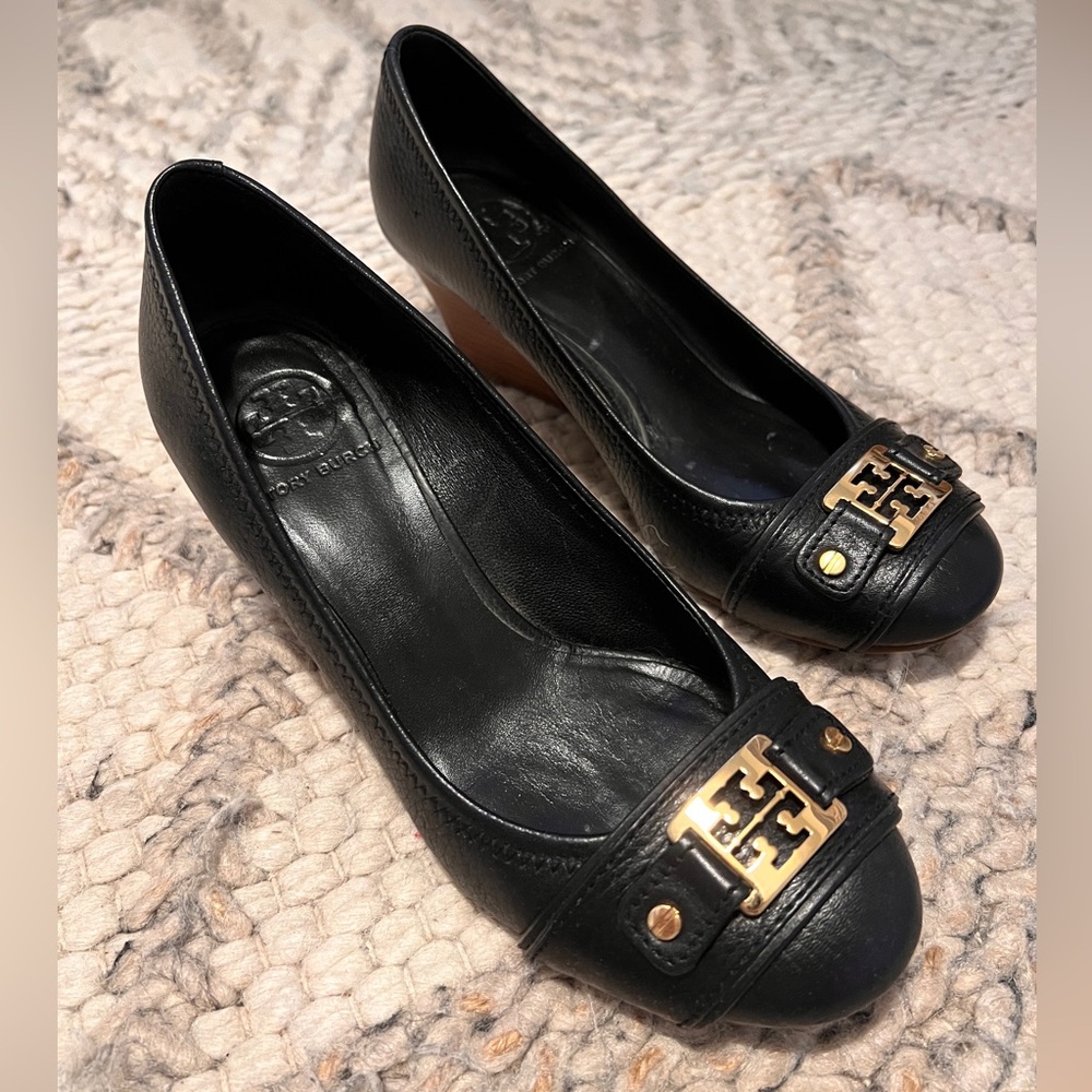 Tory Burch Wedge | Black | 7.5